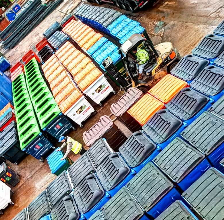 UKCM will repair and refurbish four-wheeled waste containers